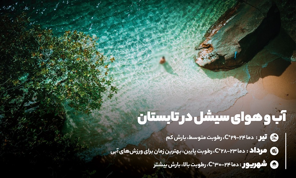 آب و هوای سیشل در تابستان