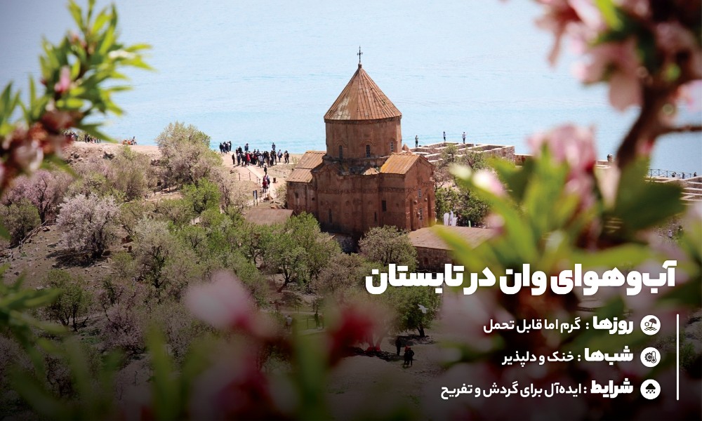 آب و هوای وان در تابستان