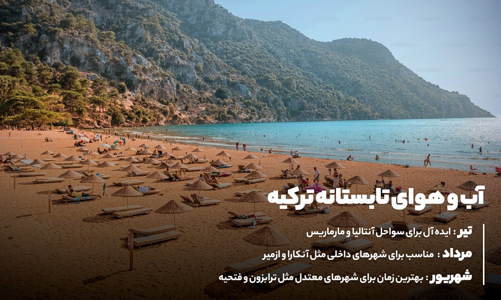 بهترین زمان سفر به ترکیه در تابستان
