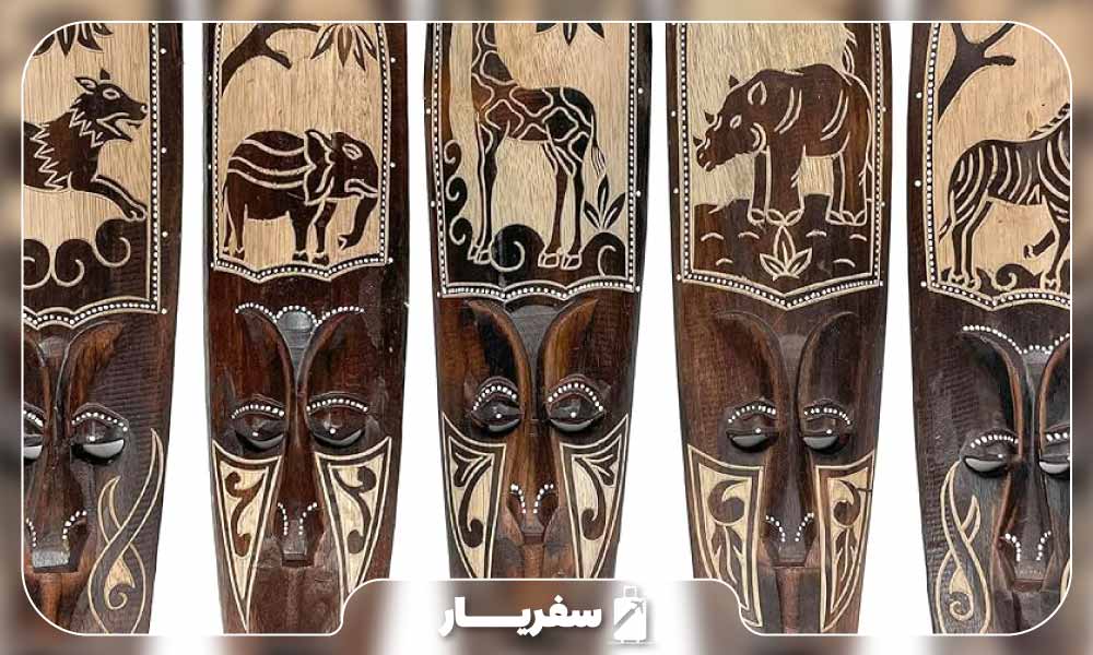 ماسک های چوبی دست ساز