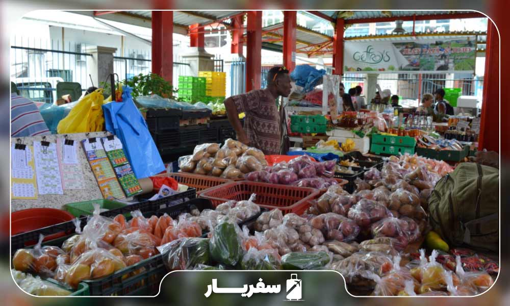 اجناس بازار سر سلوین کلارک در سیشل